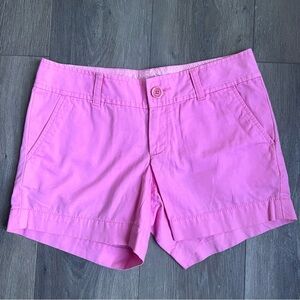Lilly Pulitzer Women's Callahan Pink Cotton Shorts Size 0